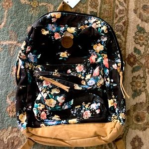 New with tags O’Neill Cotton Backpack Floral Canvas